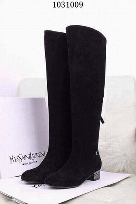 botte haute a talon homme